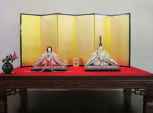 Load image into Gallery viewer, Takakurabina oshirushi(with Byobu)<br><small>Hina dolls Ishogi (layered)</small>