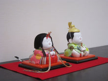 Load image into Gallery viewer, Heisei kotenbina&lt;br&gt;&lt;small&gt;Hina dolls Kimekomi (wooden)&lt;/small&gt;
